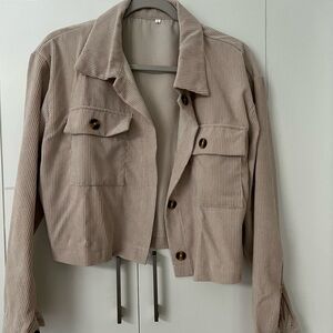 Light Tan Corduroy jacket NEW, Large